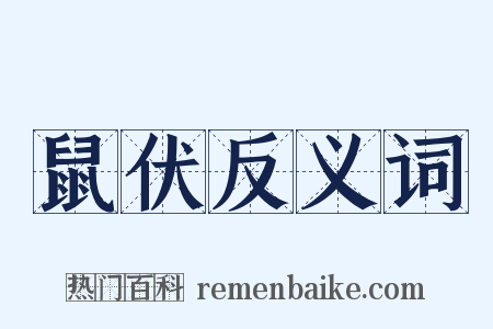 鼠伏反义词是什么意思的图片